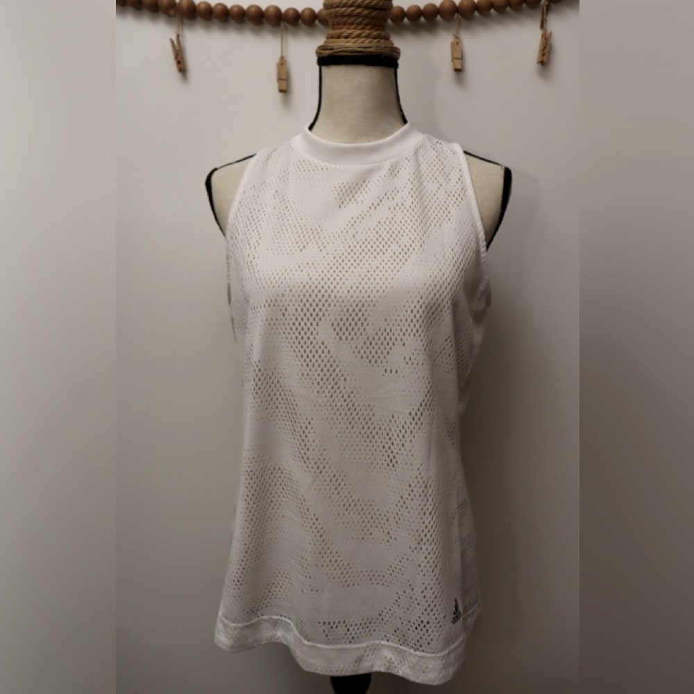 ADIDAS Athletic Mesh High Neck Top